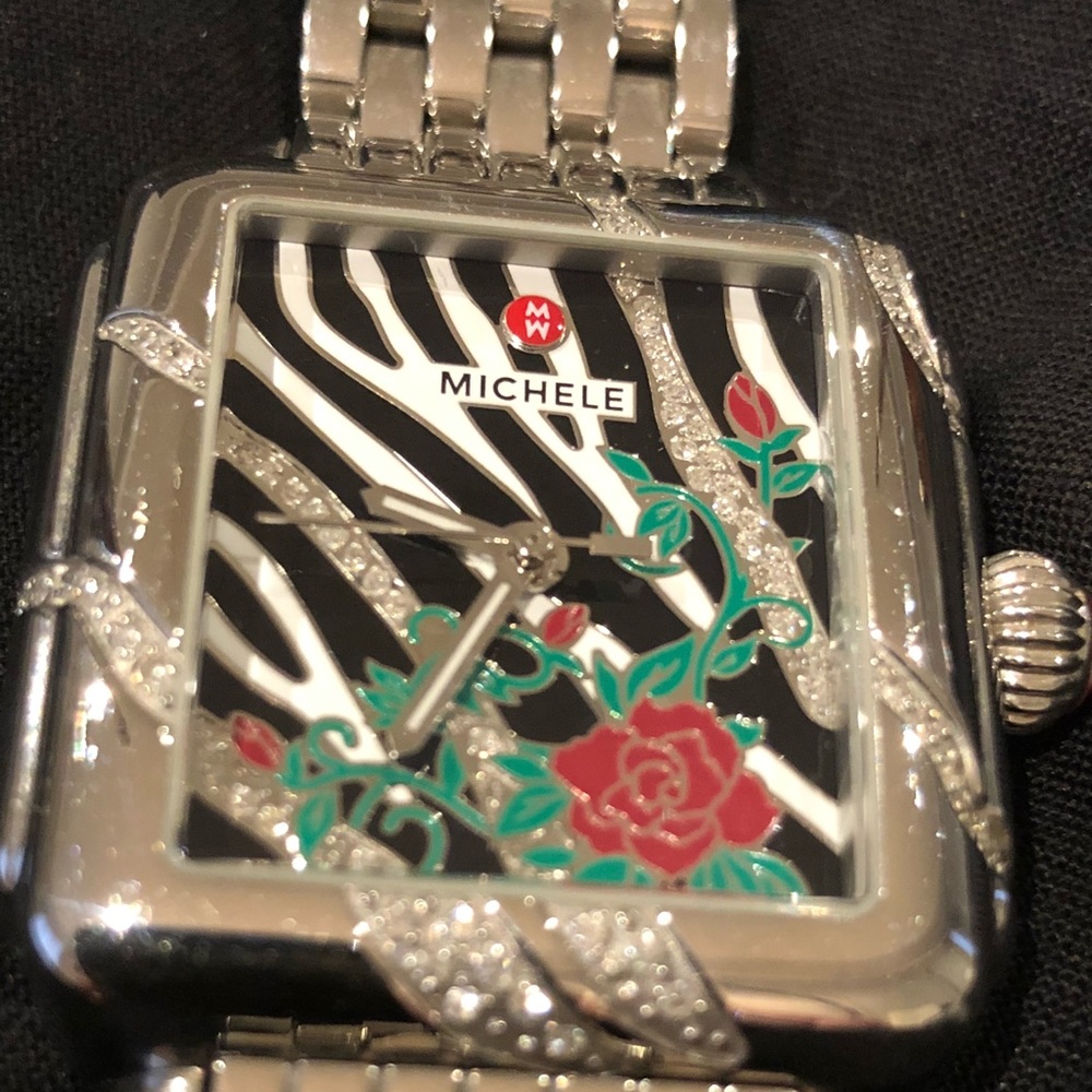 Authentic Michele Watch with Diamonds